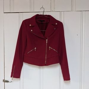 RED + GOLD ZIPPERED JACKET